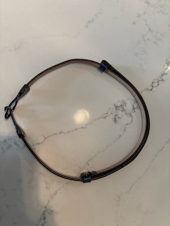 The Limited Blue Snake-Print Slim Women's Belt - Picture 3 of 6